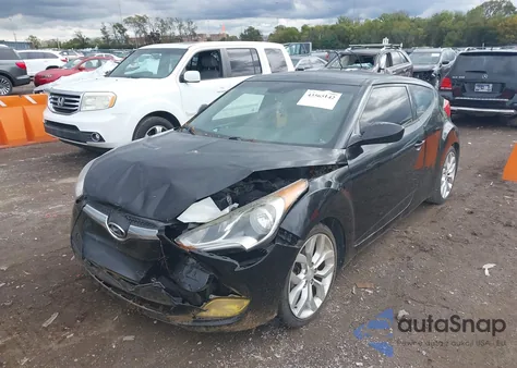 2013 Hyundai Veloster Base W/Gray z USA, uszkodzony, nr VIN KMHTC6AD9DU140485